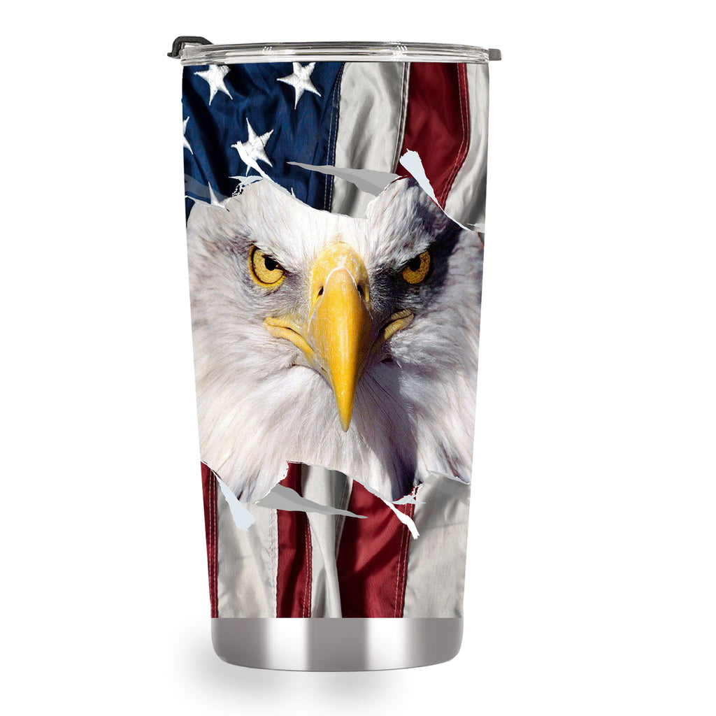 American flag tumbler, cheetah American flag6