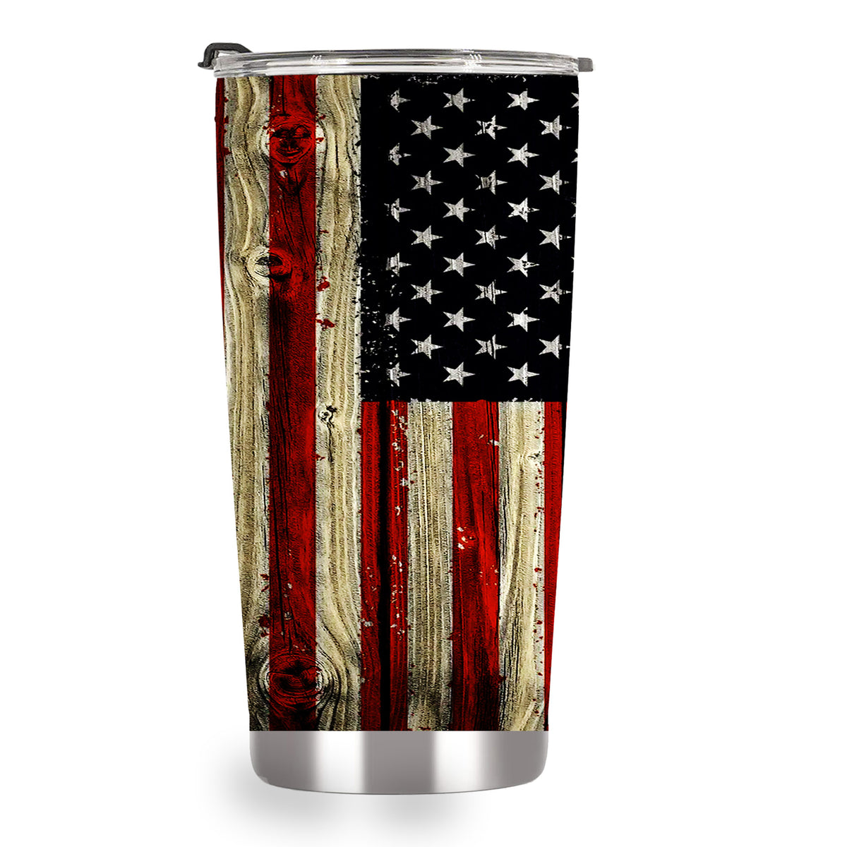 American flag tumbler, grunge flag