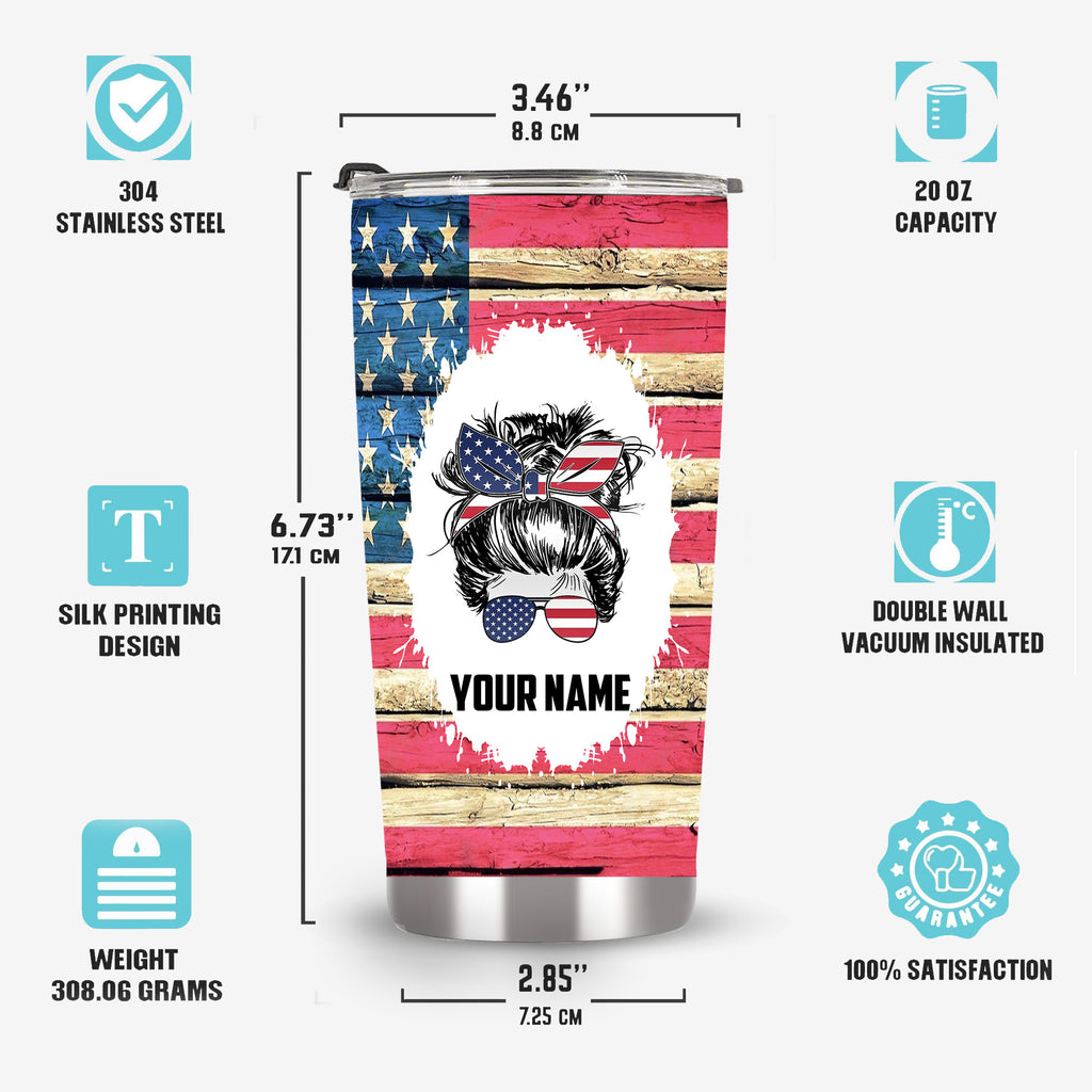 American flag tumbler, patriotic flag6