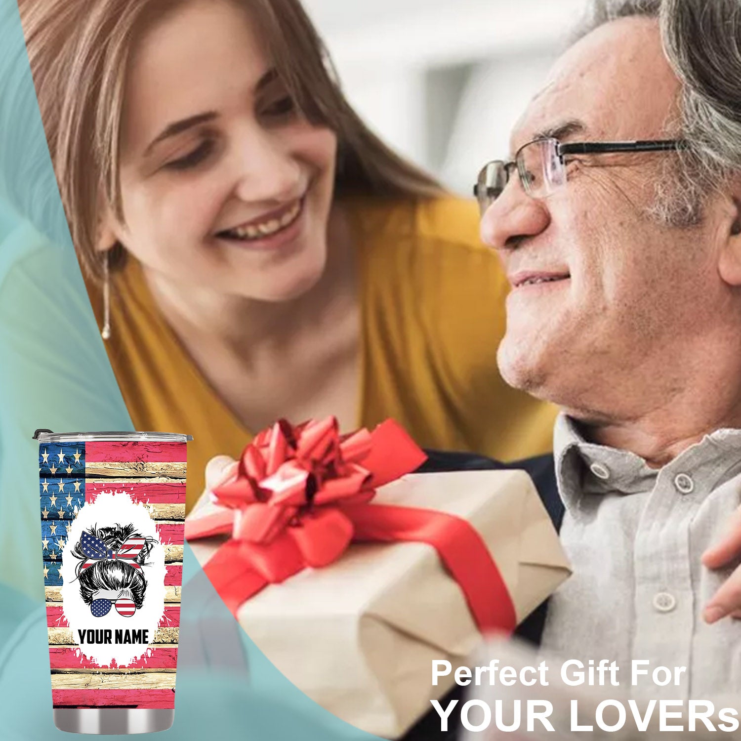 American flag tumbler, patriotic flag6
