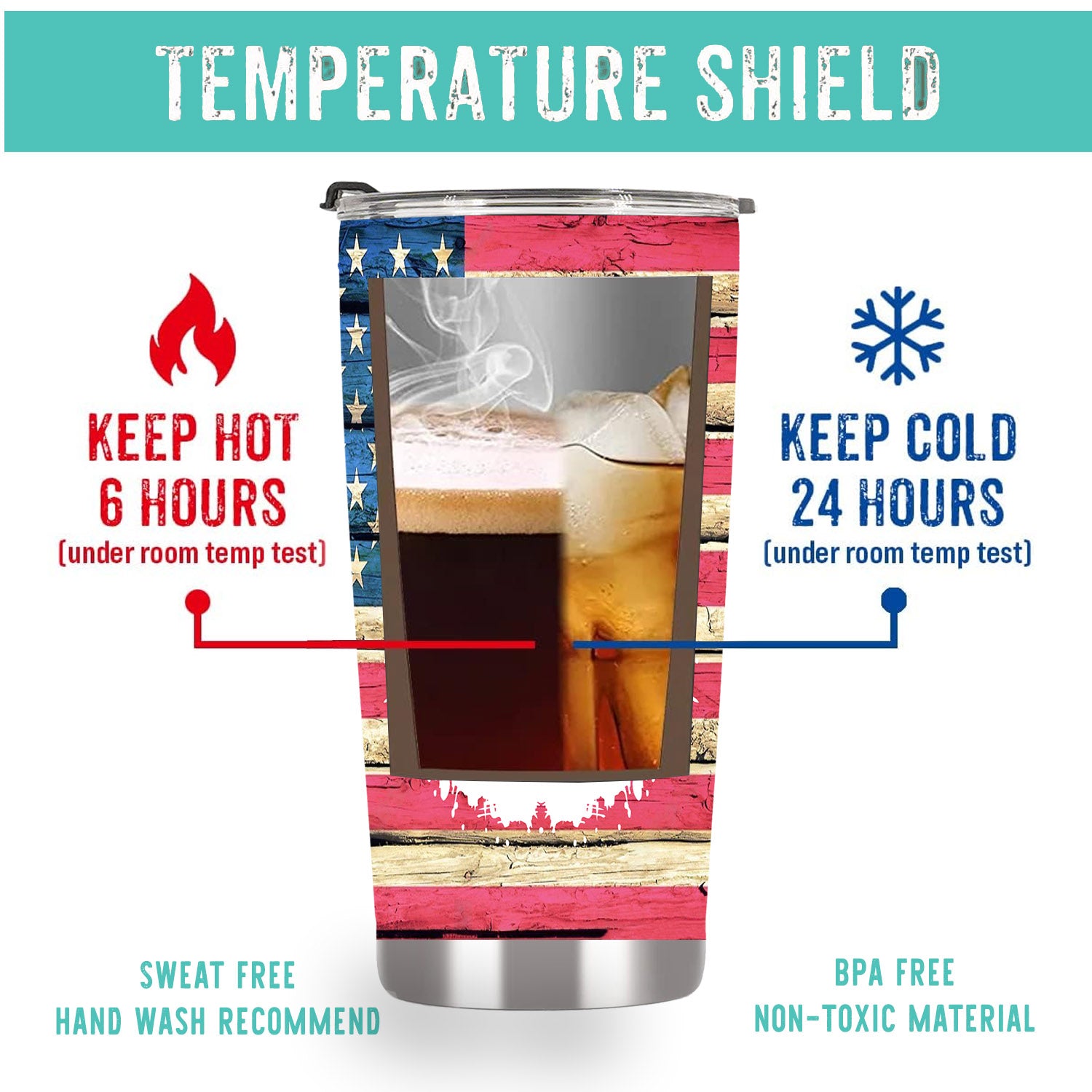American flag tumbler, patriotic mom usa6