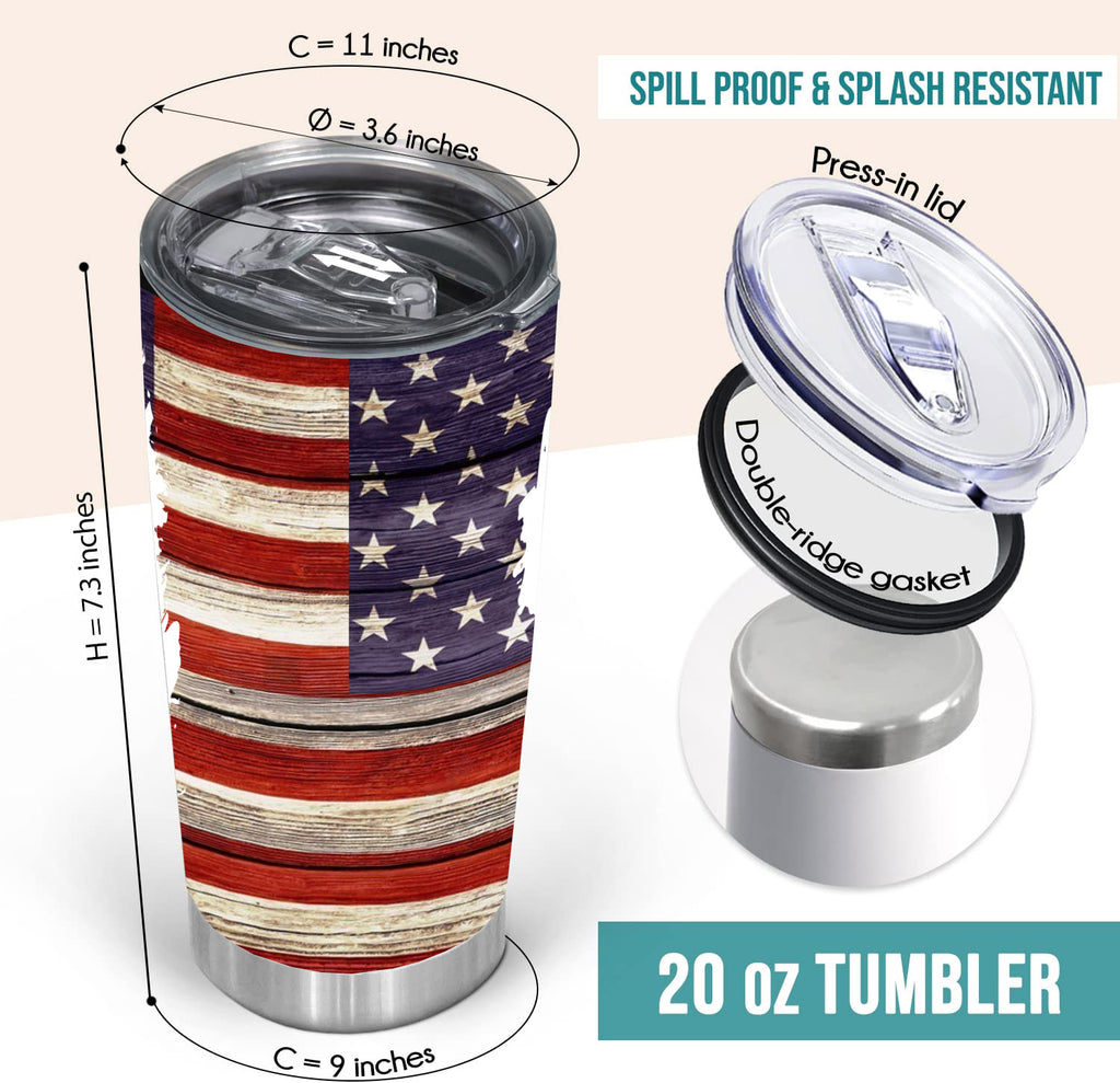 American flag tumbler, patriotic mom usa6