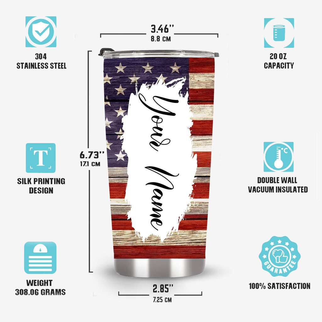 American flag tumbler, patriotic mom usa6
