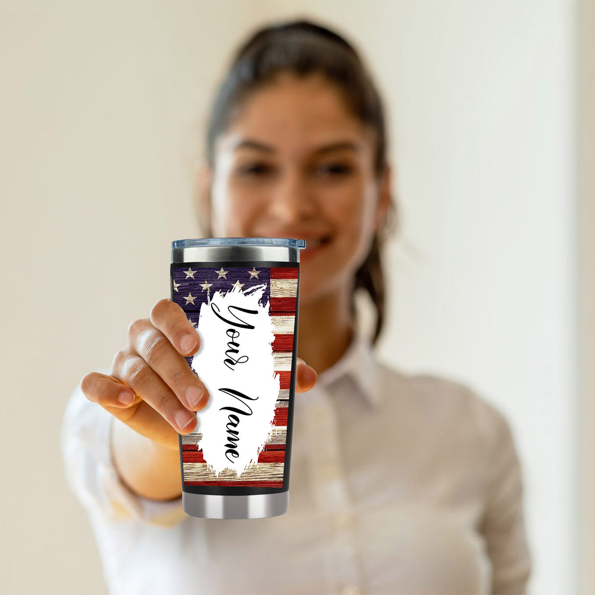 American flag tumbler, patriotic mom usa6