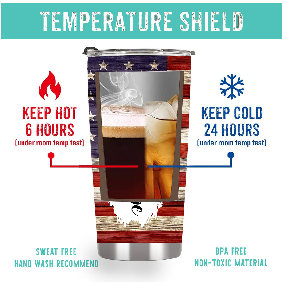 American flag tumbler, patriotic mom usa6