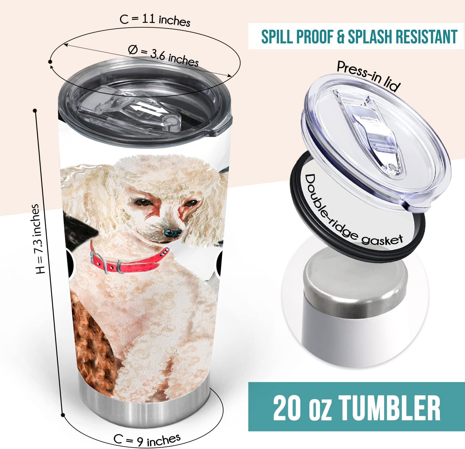 _Poodle tumbler, I'm in love with a poodle