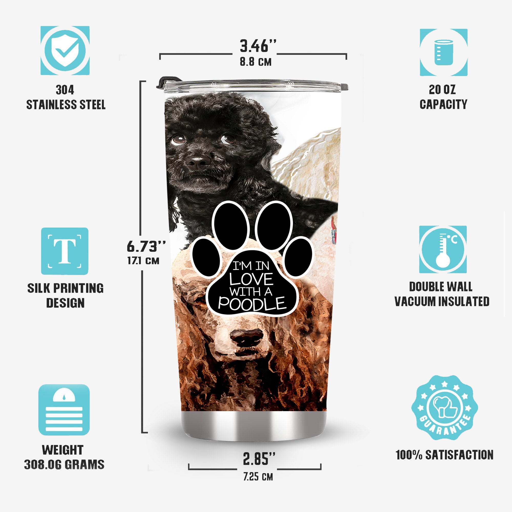 _Poodle tumbler, I'm in love with a poodle