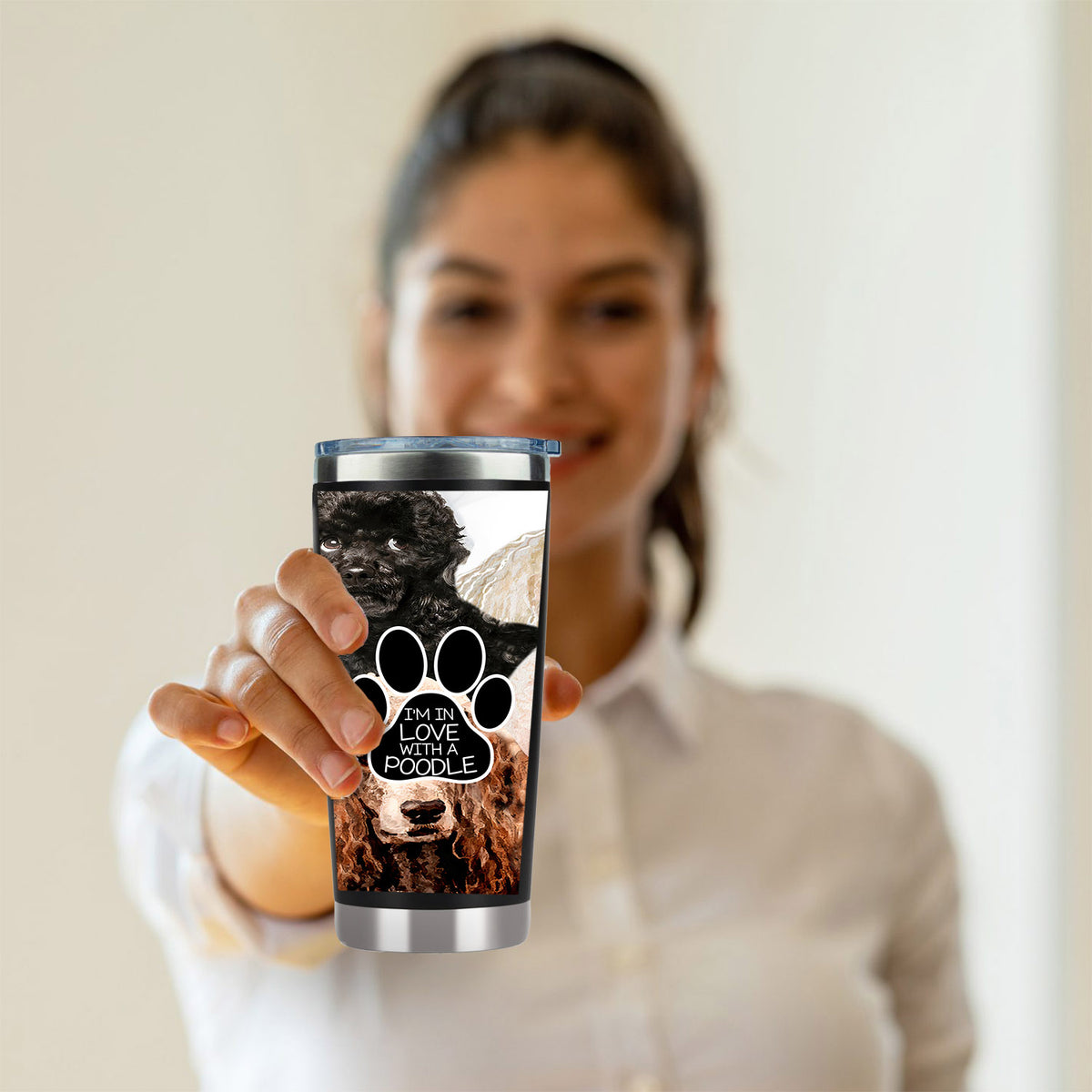 _Poodle tumbler, I'm in love with a poodle